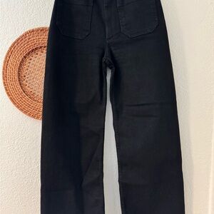 Anthropologie Charcoal High-Waisted Pants